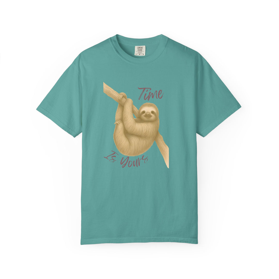 Time is Yours – Sloth | Joyful & Playful | Sketch Series by Pure Perspective | Eco Friendly Graphic Tee