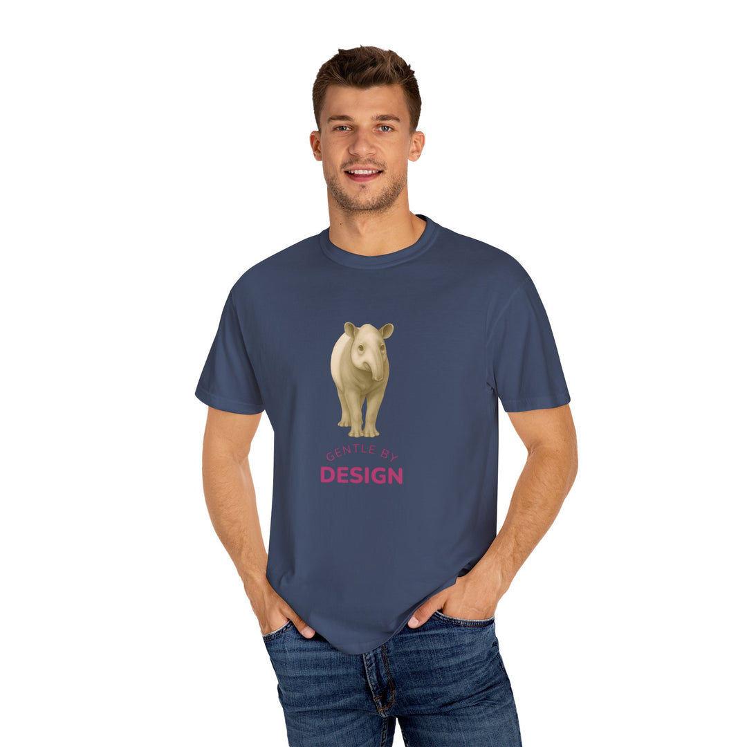 Gentle By Design – Tapir | Grounded & Gentle | Sketch Series by Pure Perspective | Eco Friendly Graphic Tee