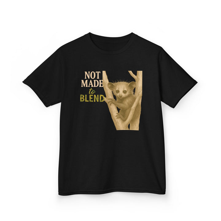 Kids Aye Aye Tee | "Not Made to Blend" | Sketch Design | Eco-Conscious | Reflective & Wise