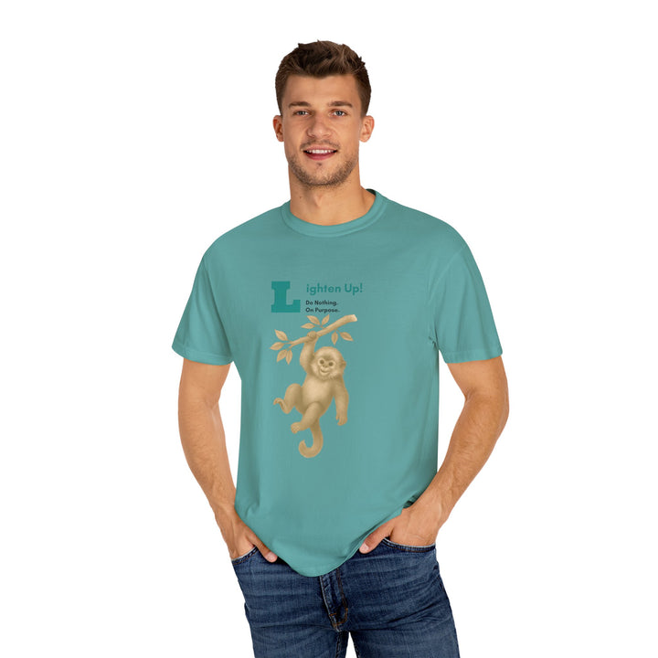 Lighten Up – Golden Snub-Nosed Monkey | Joyful & Playful | Sketch Series by Pure Perspective | Eco Friendly Graphic Tee