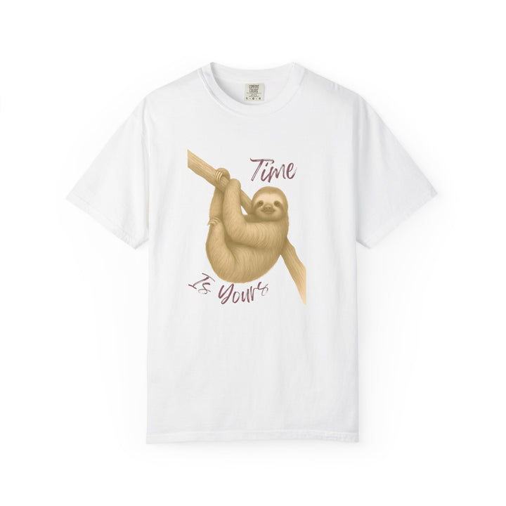 Time is Yours – Sloth | Joyful & Playful | Sketch Series by Pure Perspective | Eco Friendly Graphic Tee