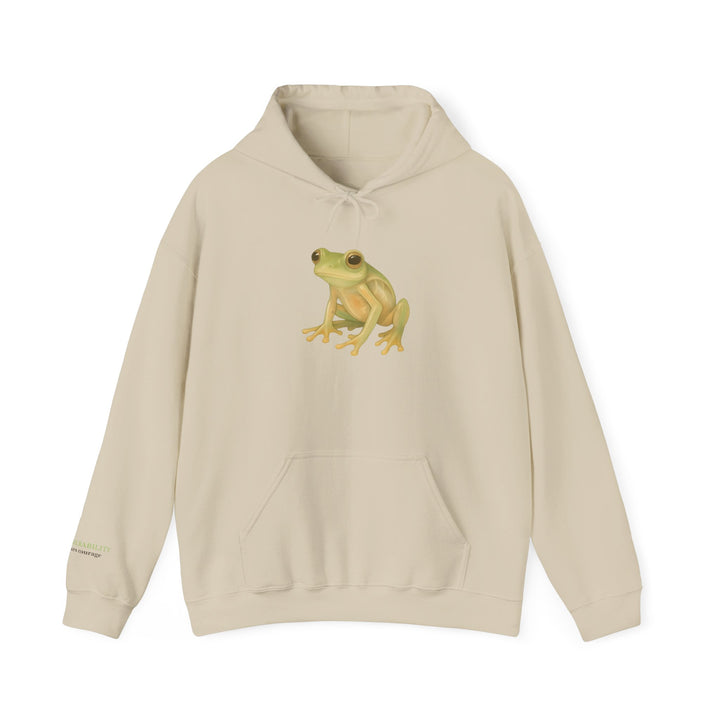 Vulnerability Takes Courage – Glass Frog Butterfly Edition | Hopeful & Healing Series | Unisex Heavy Blend™ Hooded Sweatshirt | Eco-Friendly Apparel