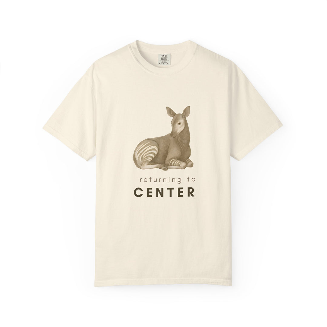 Returning to Center – Okapi | Calm & Centered | Sketch Series by Pure Perspective | Eco Friendly Graphic Tee