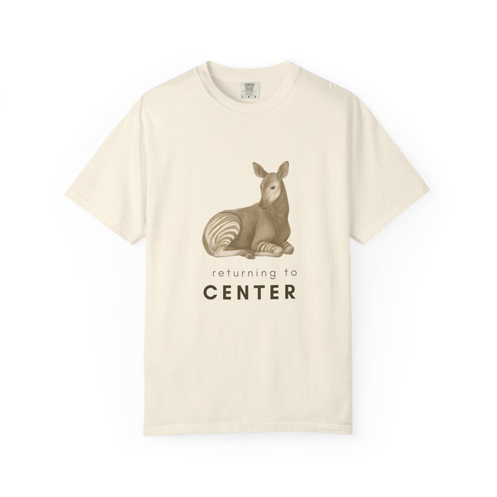 Returning to Center – Okapi | Calm & Centered | Sketch Series by Pure Perspective | Eco Friendly Graphic Tee
