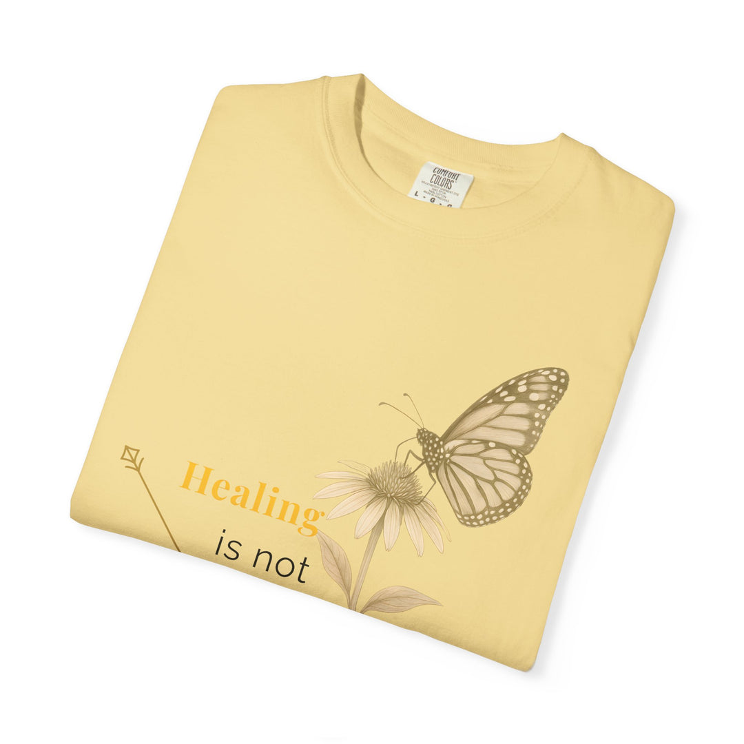 Healing is not Linear – Monarch Butterfly | Hopeful & Healing | Sketch Series by Pure Perspective App | Eco Friendly Graphic Tee