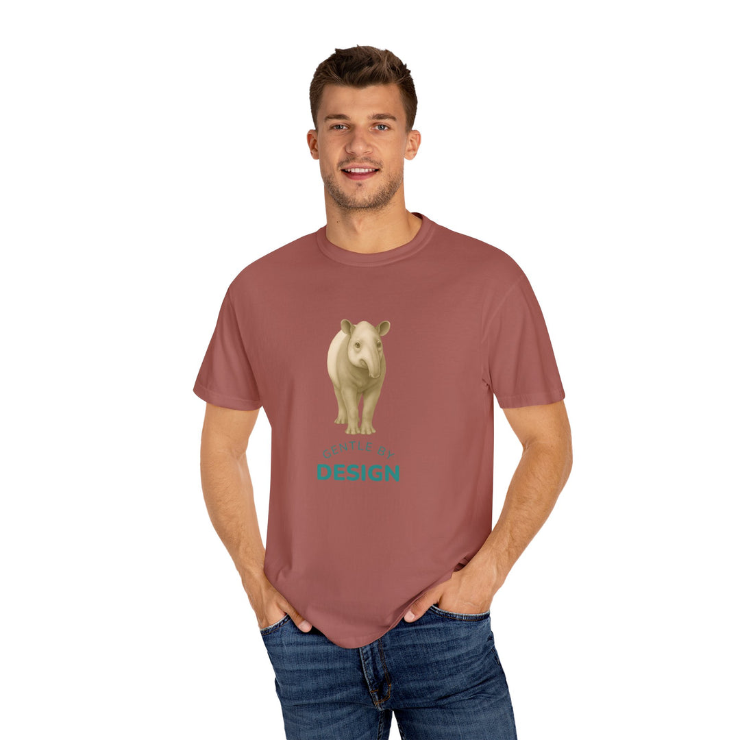 Gentle By Design – Tapir | Grounded & Gentle | Sketch Series by Pure Perspective | Eco Friendly Graphic Tee