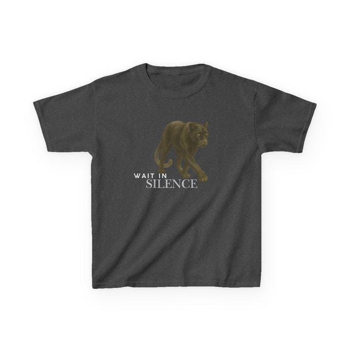 Kids Jaguar Tee | Wait In Silence say "Listen Big" | Sketch Design | Eco-Conscious | Reflective & Wise