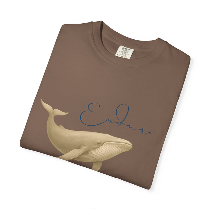 Endure – Blue Whale | Connected & Compassionate | Sketch Series by Pure Perspective App | Eco Friendly Graphic Tee