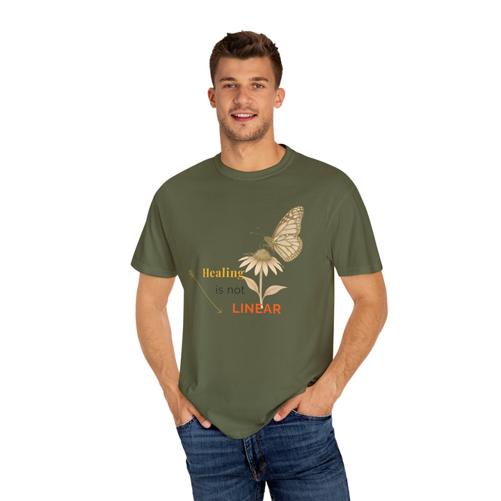 Healing is not Linear – Monarch Butterfly | Hopeful & Healing | Sketch Series by Pure Perspective App | Eco Friendly Graphic Tee