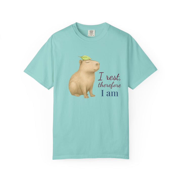 I Rest, Therefore I Am – Capybara | Grounded & Gentle | Sketch Series by Pure Perspective | Eco Friendly Graphic Tee