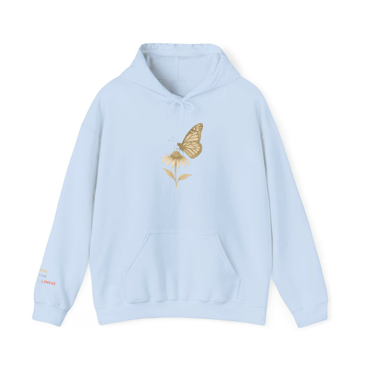 Healing is not Linear – Monarch Butterfly Edition | Hopeful & Healing Series | Unisex Heavy Blend™ Hooded Sweatshirt | Eco-Friendly Apparel