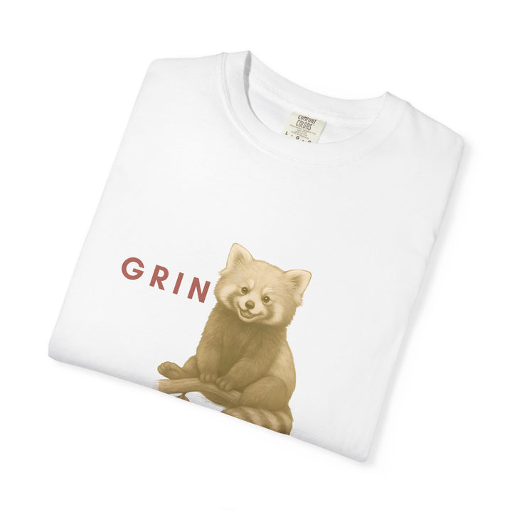 Grin and go on – Red Panda | Joyful & Playful | Sketch Series by Pure Perspective App | Eco Friendly Graphic Tee