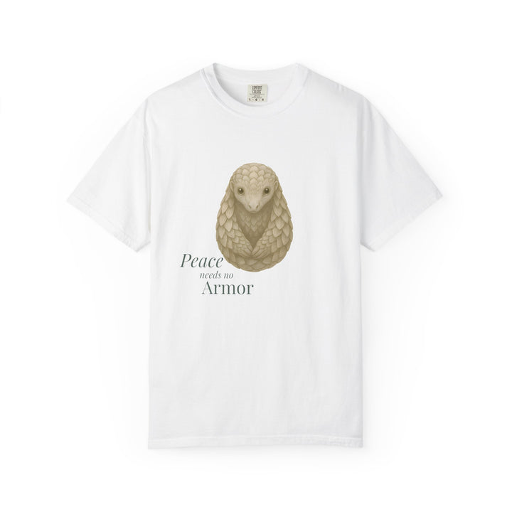 Peace Needs No Armor – Pangolin | Calm & Centered | Sketch Series by Pure Perspective | Eco Friendly Graphic Tee