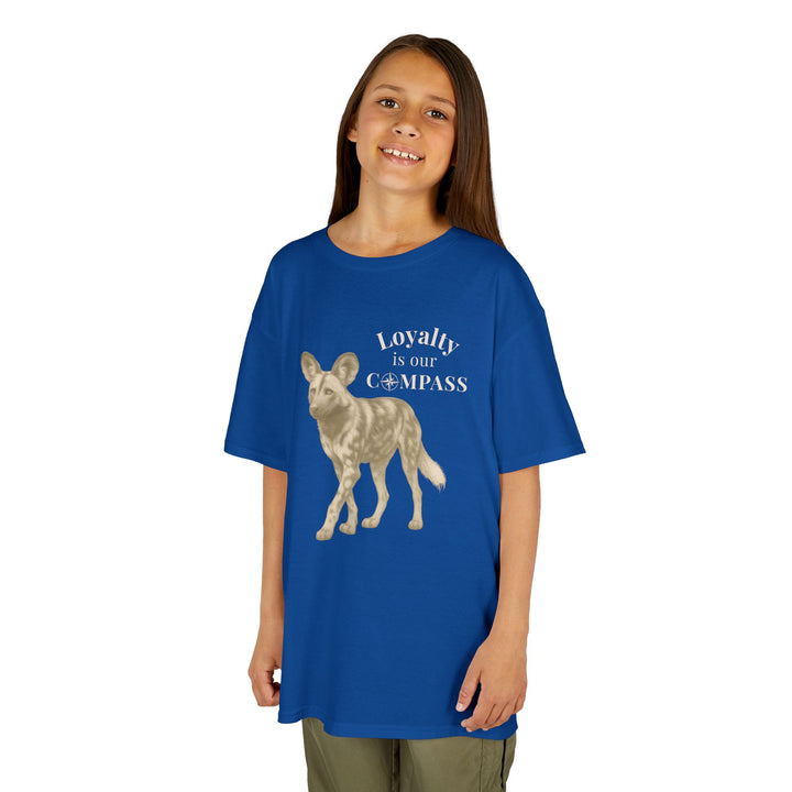 Kids African Wild Dog Tee | "Loyalty is Our Compass" | Sketch Design | Eco-Conscious | Empowered & Bold