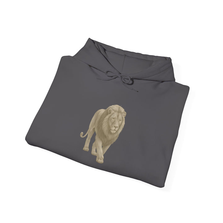 Show Up – Lion | Empowered & Bold Series | Unisex Heavy Blend™ Hooded Sweatshirt | Eco-Friendly Apparel