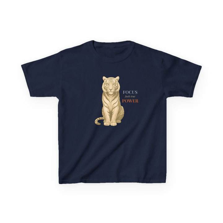 Kids Tiger Tee | "Power Through" | Sketch Design | Eco-Conscious | Empowered & Bold