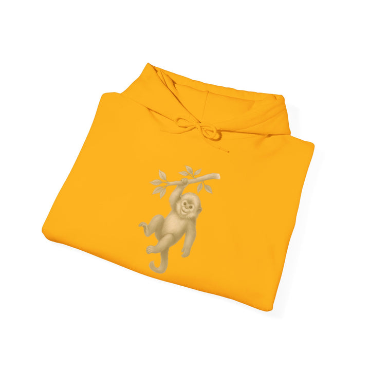 Lighten Up – Golden Snub-Nosed Monkey | Empowered & Bold Series | Unisex Heavy Blend™ Hooded Sweatshirt | Eco-Friendly Apparel