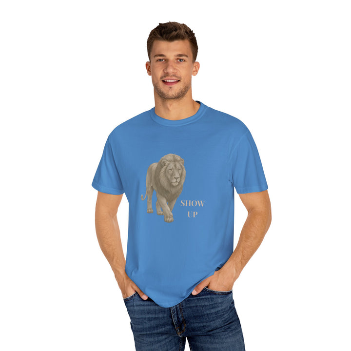 Show Up – Lion | Empowered & Bold | Sketch Series by Pure Perspective | Eco Friendly Graphic Tee