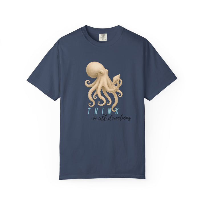 Think In All Directions – Octopus | Joyful & Playful | Sketch Series by Pure Perspective App | Eco Friendly Graphic Tee