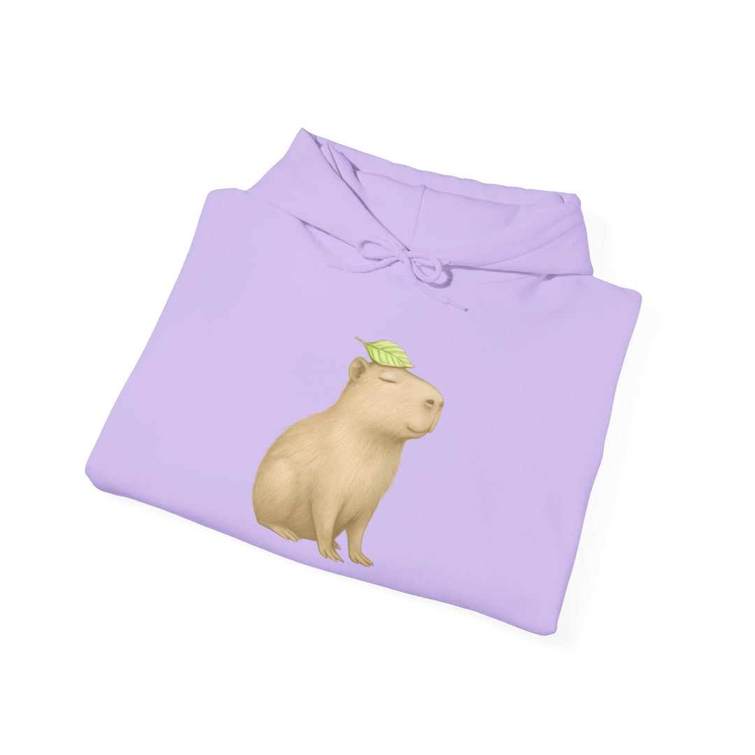 I Rest Therefore I Am – Capybara Edition | Grounded & Gentle Series | Unisex Heavy Blend™ Hooded Sweatshirt | Eco-Friendly Apparel