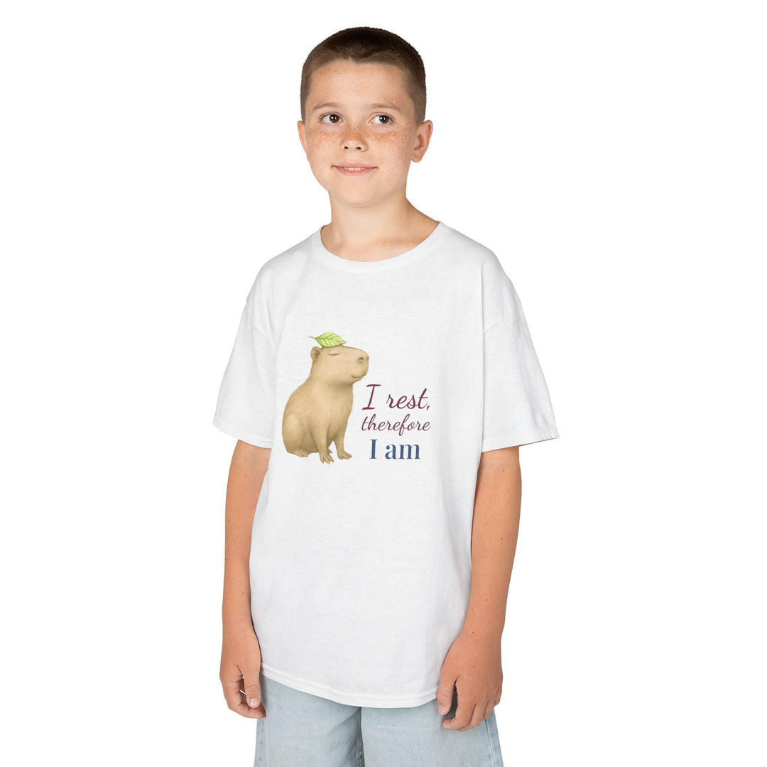 Kids Capybara Tee | "Take it Easy" | Sketch Design | Eco-Conscious | Grounded & Gentle