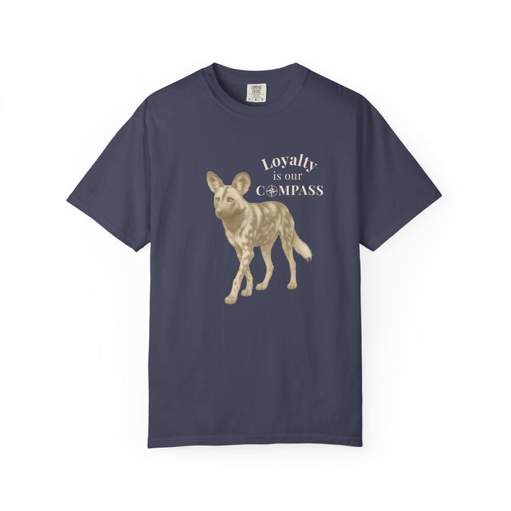 Loyalty Is Our Compass – African Wild Dog | Empowered & Bold | Sketch Series by Pure Perspective | Eco Friendly Graphic Tee