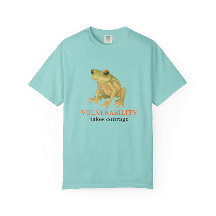 Vulnerability Takes Courage – Glass Frog | Hopeful & Healing | Sketch Series by Pure Perspective App | Eco Friendly Graphic Tee