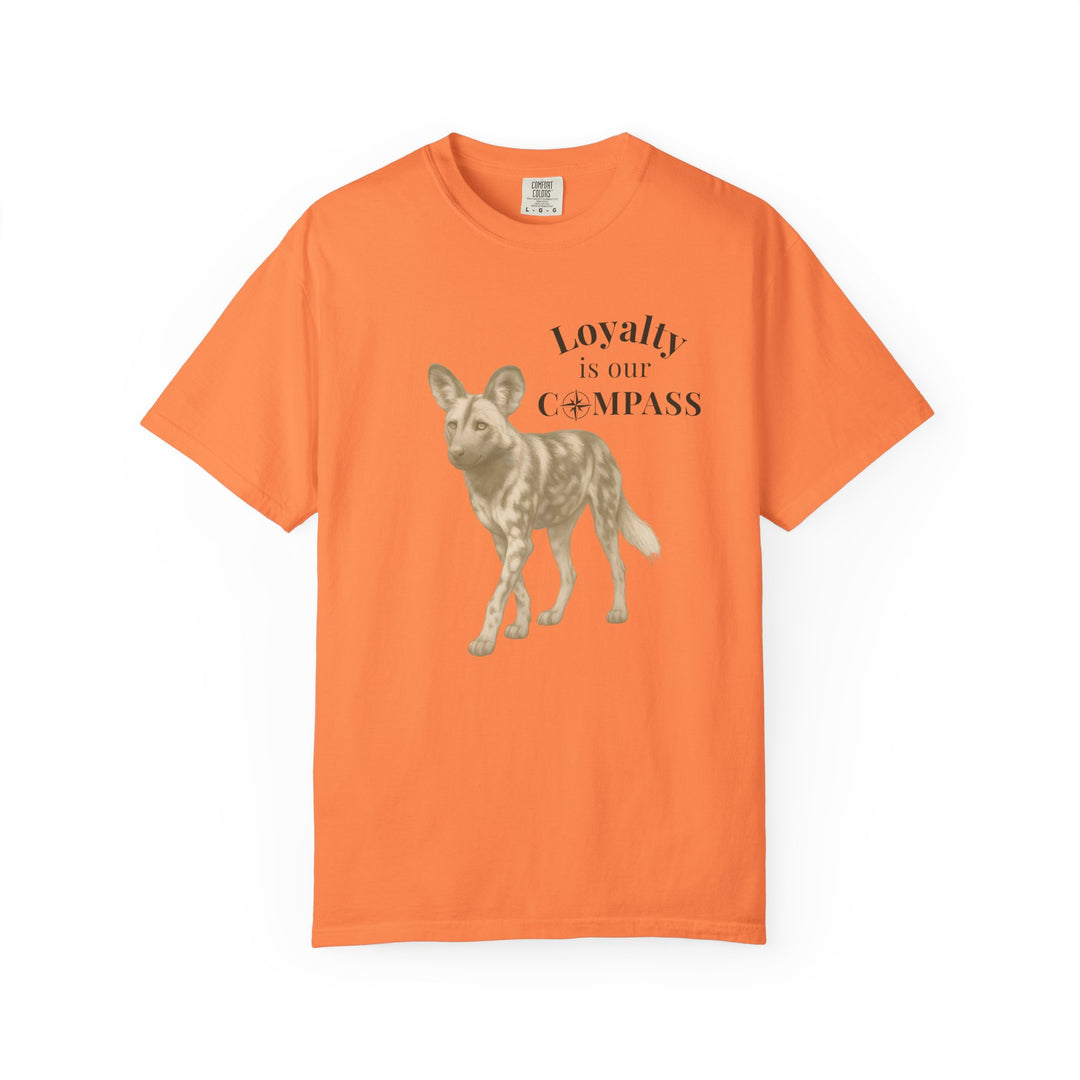 Loyalty Is Our Compass – African Wild Dog | Empowered & Bold | Sketch Series by Pure Perspective | Eco Friendly Graphic Tee