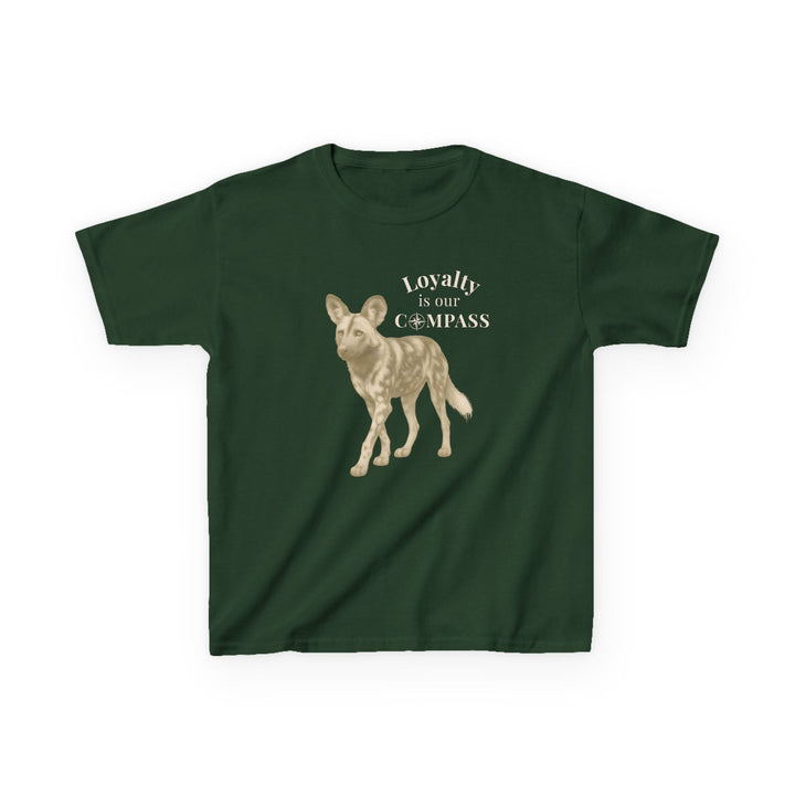 Kids African Wild Dog Tee | "Loyalty is Our Compass" | Sketch Design | Eco-Conscious | Empowered & Bold
