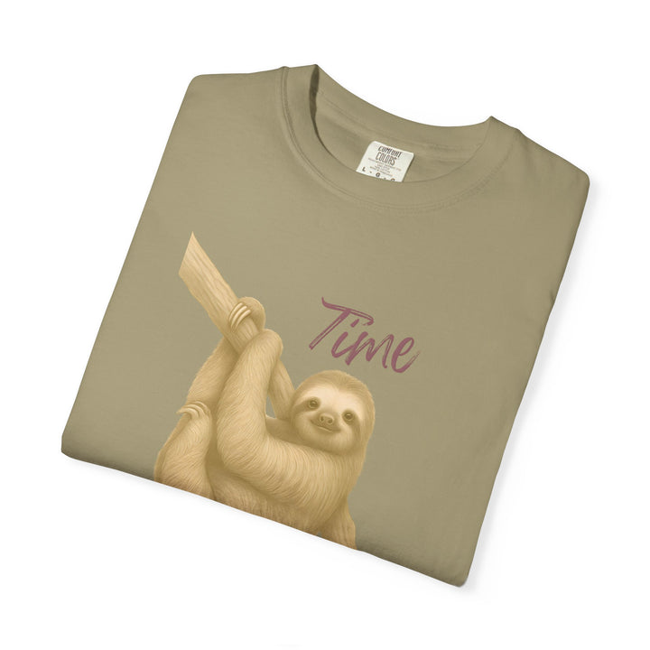 Time is Yours – Sloth | Joyful & Playful | Sketch Series by Pure Perspective | Eco Friendly Graphic Tee