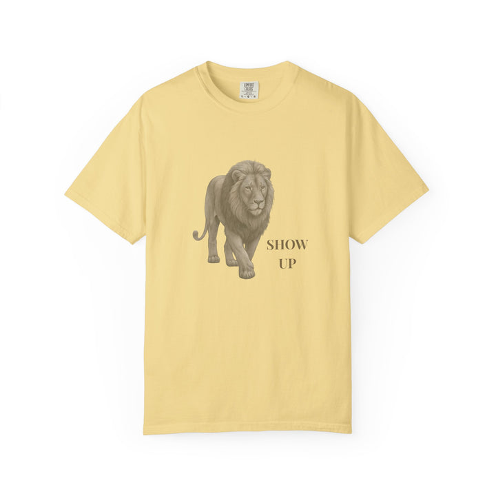 Show Up – Lion | Empowered & Bold | Sketch Series by Pure Perspective | Eco Friendly Graphic Tee