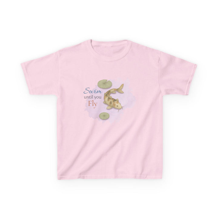 Kids Koi Fish Tee | "Swim Until You Fly" | Sketch Design | Eco-Conscious | Hopeful & Healing