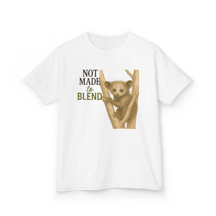 Kids Aye Aye Tee | "Not Made to Blend" | Sketch Design | Eco-Conscious | Reflective & Wise