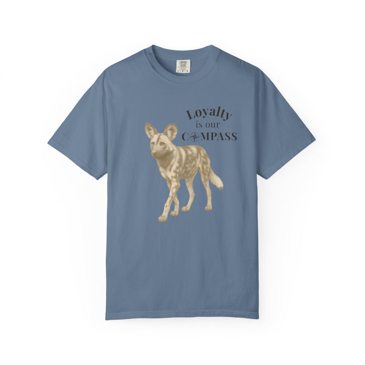 Loyalty Is Our Compass – African Wild Dog | Empowered & Bold | Sketch Series by Pure Perspective | Eco Friendly Graphic Tee