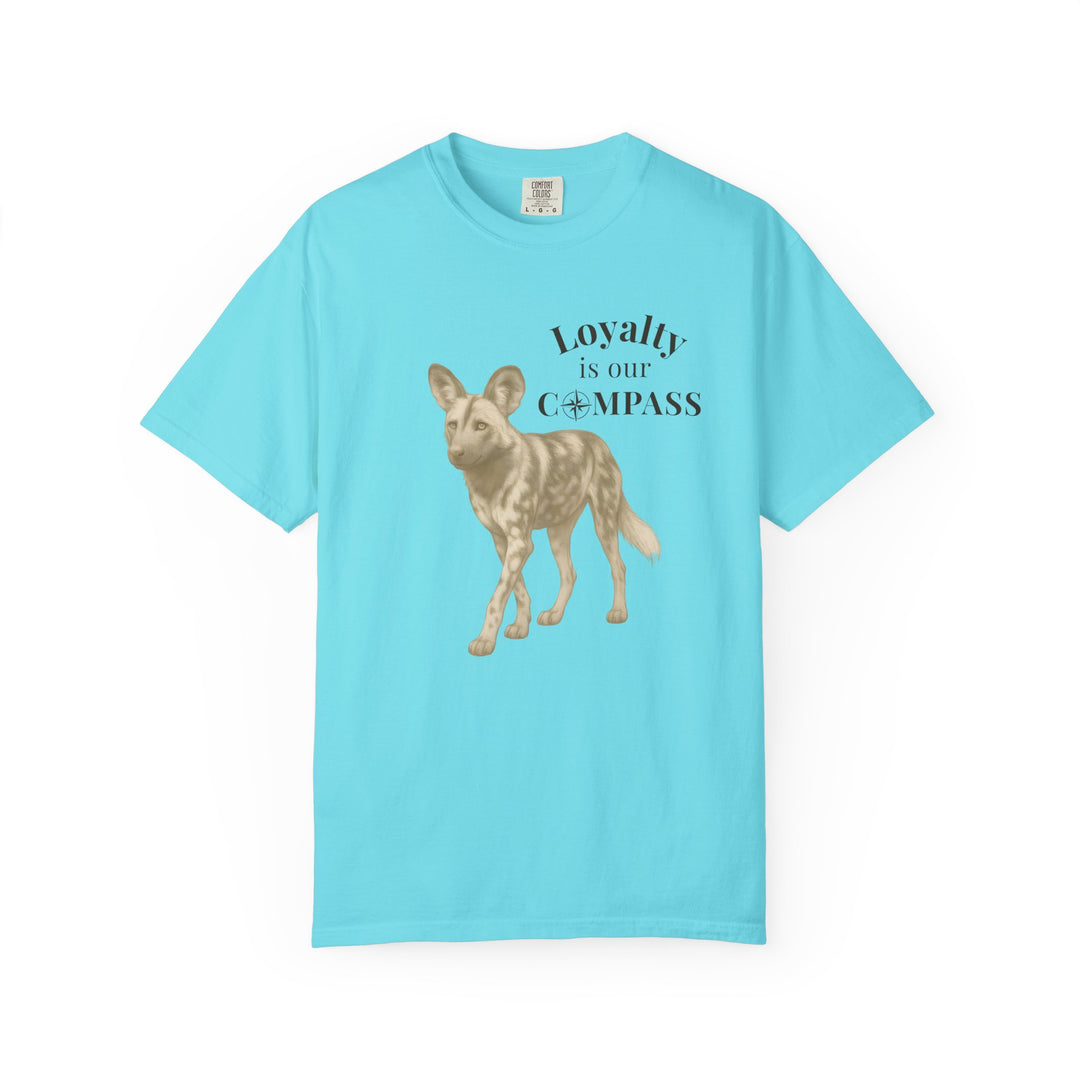 Loyalty Is Our Compass – African Wild Dog | Empowered & Bold | Sketch Series by Pure Perspective | Eco Friendly Graphic Tee