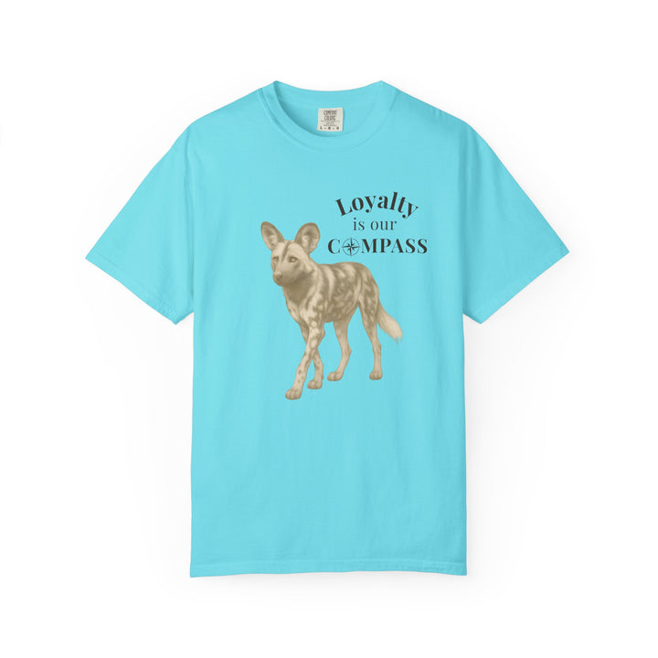 Loyalty Is Our Compass – African Wild Dog | Empowered & Bold | Sketch Series by Pure Perspective | Eco Friendly Graphic Tee