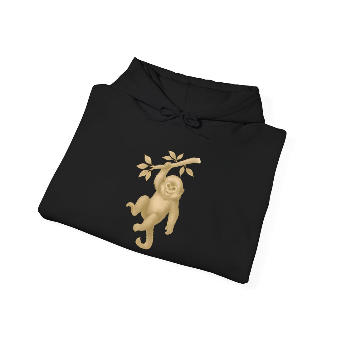 Lighten Up – Golden Snub-Nosed Monkey | Empowered & Bold Series | Unisex Heavy Blend™ Hooded Sweatshirt | Eco-Friendly Apparel