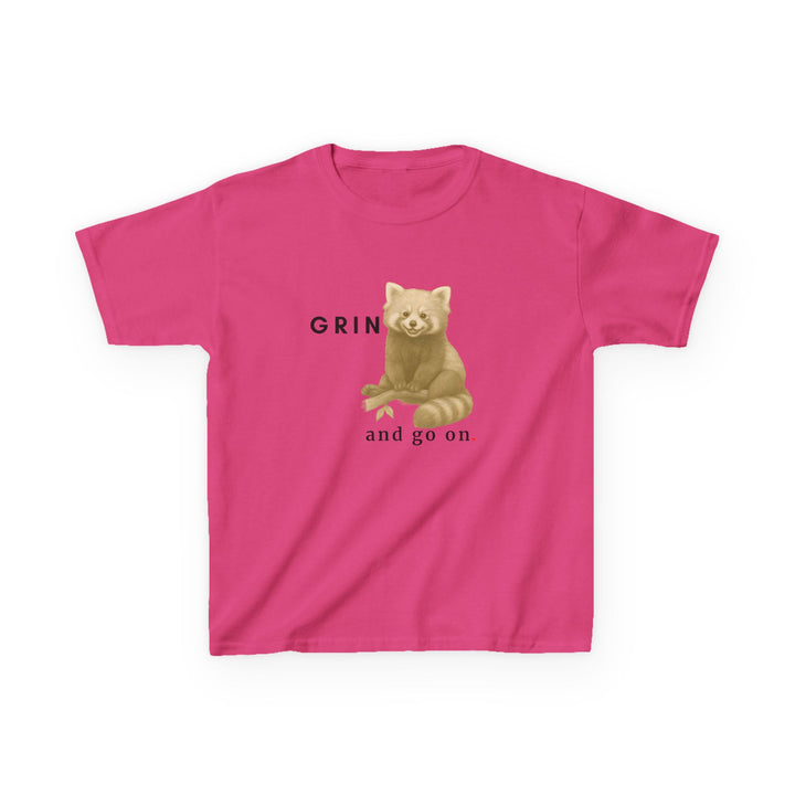 Kids Red Panda Tee | "Grin and Go On" | Sketch Design | Eco-Conscious | Joyful & Playful