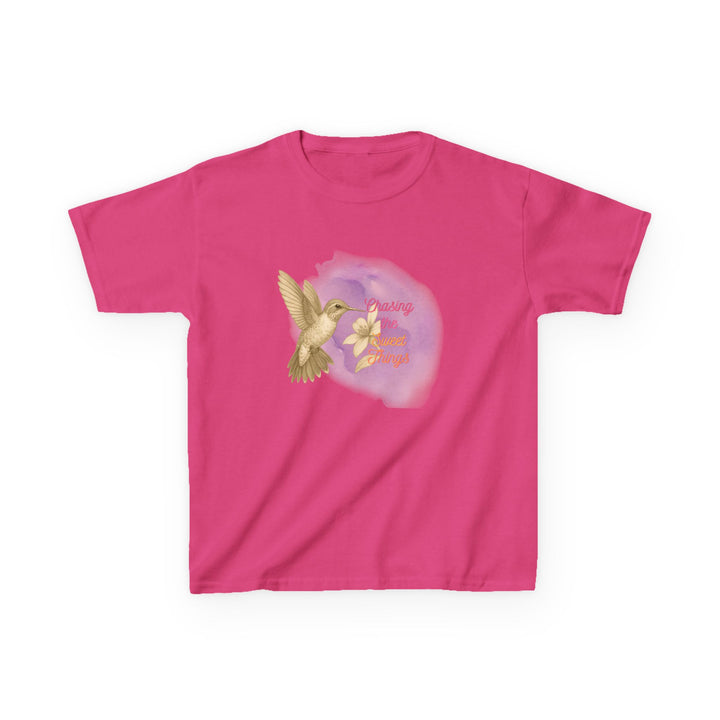 Kids Hummingbird Tee | Chasing the Sweet Things says "Look for Joy" | Sketch Design | Eco-Conscious | Hopeful & Healing