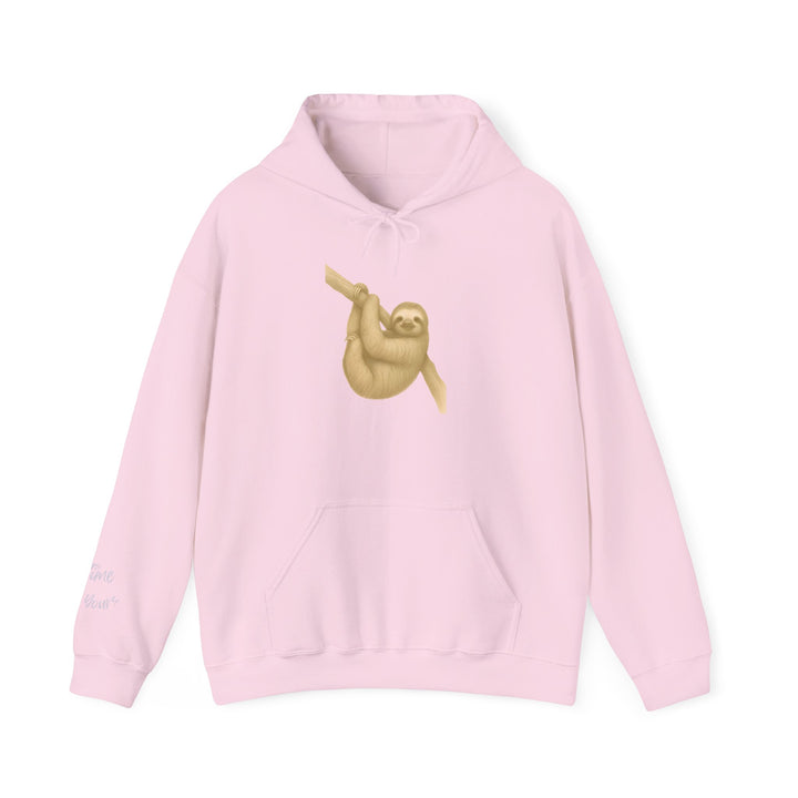 Time is Yours – Sloth Edition | Connected & Compassionate Series | Unisex Heavy Blend™ Hooded Sweatshirt | Eco-Friendly Apparel