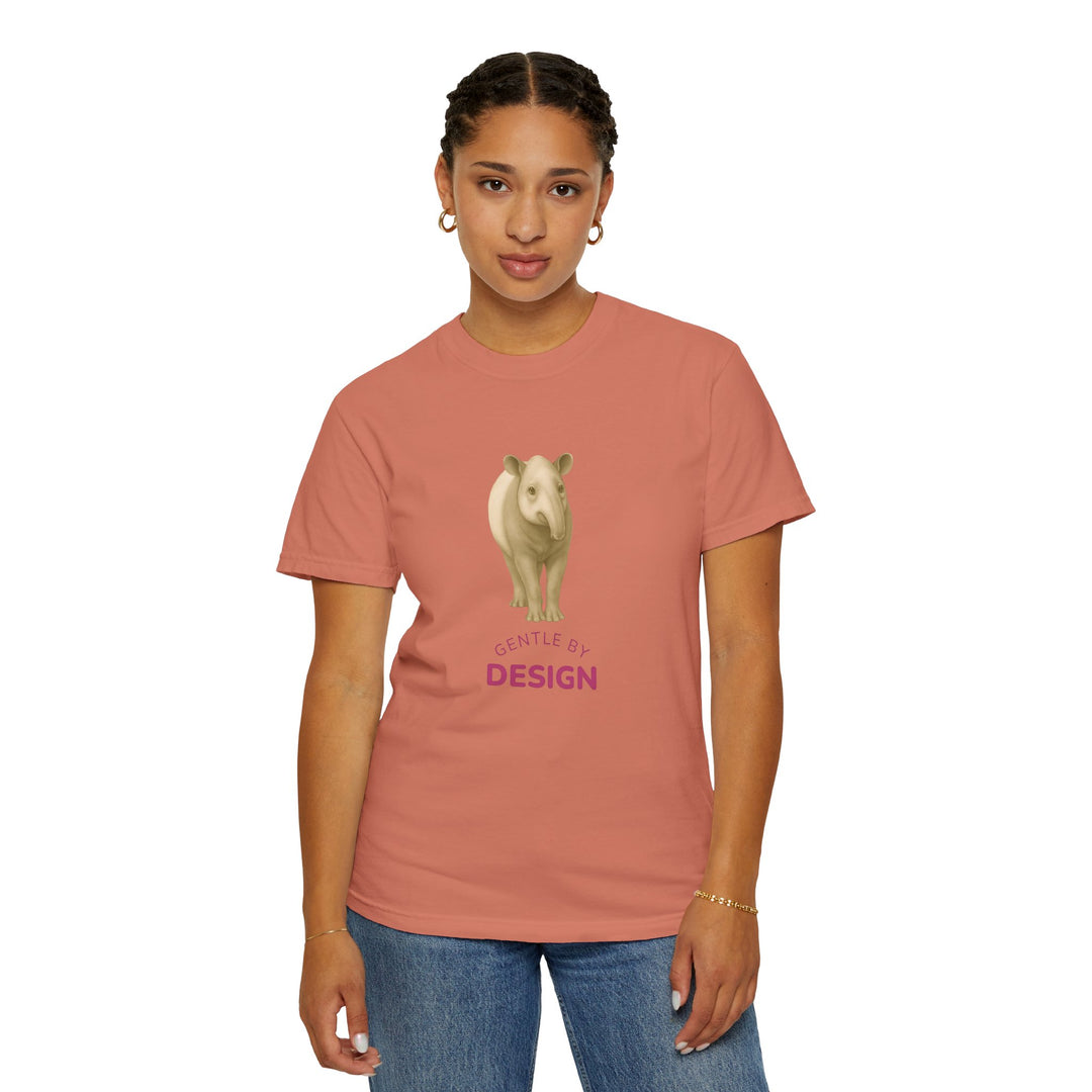 Gentle By Design – Tapir | Grounded & Gentle | Sketch Series by Pure Perspective | Eco Friendly Graphic Tee