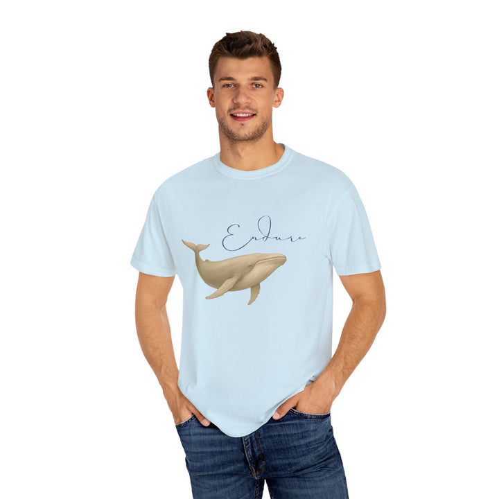 Endure – Blue Whale | Connected & Compassionate | Sketch Series by Pure Perspective App | Eco Friendly Graphic Tee