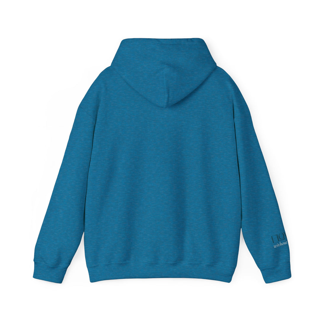 Flow without Force – Manatee | Calm & Centered Series | Unisex Heavy Blend™ Hooded Sweatshirt | Eco-Friendly Apparel