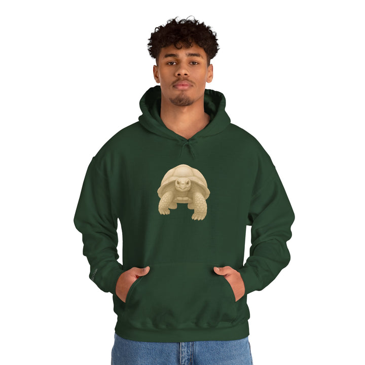Rooted In the Long Game – Giant Tortoise Edition | Grounded & Gentle Series | Unisex Heavy Blend™ Hooded Sweatshirt | Eco-Friendly Apparel