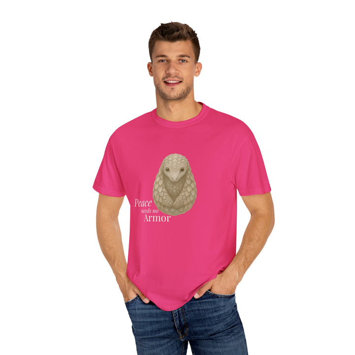 Peace Needs No Armor – Pangolin | Calm & Centered | Sketch Series by Pure Perspective | Eco Friendly Graphic Tee