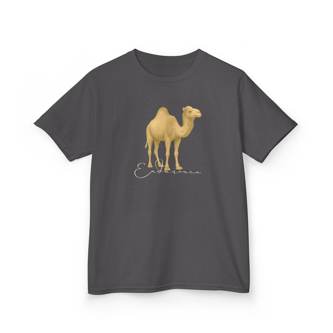 Kids Camel Tee | "Endurance" | Sketch Design | Eco-Conscious | Patient & Peaceful