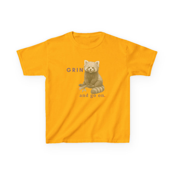 Kids Red Panda Tee | "Grin and Go On" | Sketch Design | Eco-Conscious | Joyful & Playful