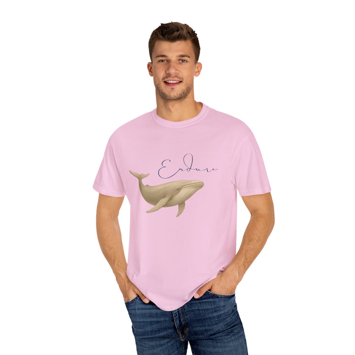 Endure – Blue Whale | Connected & Compassionate | Sketch Series by Pure Perspective App | Eco Friendly Graphic Tee