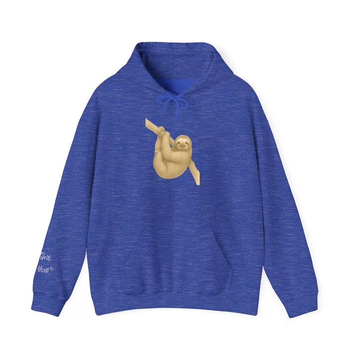Time is Yours – Sloth Edition | Connected & Compassionate Series | Unisex Heavy Blend™ Hooded Sweatshirt | Eco-Friendly Apparel