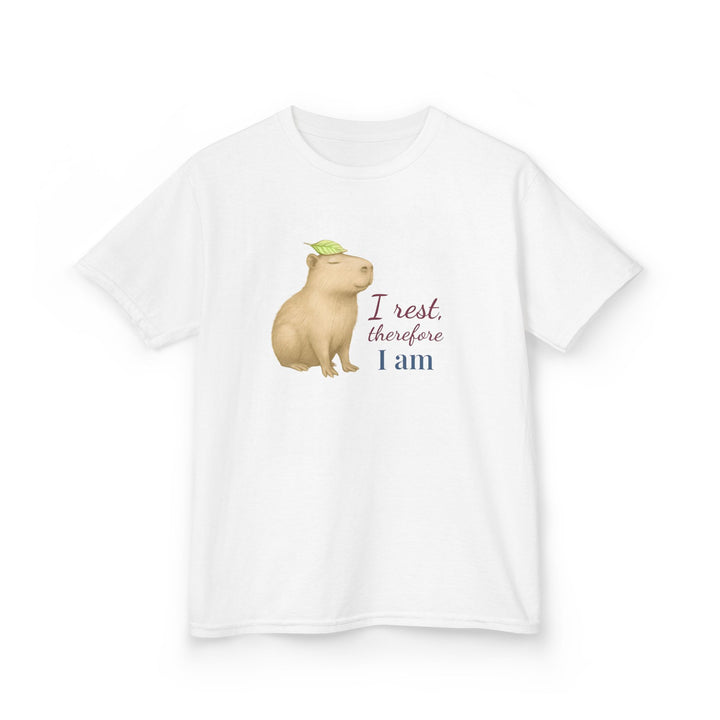 Kids Capybara Tee | "Take it Easy" | Sketch Design | Eco-Conscious | Grounded & Gentle